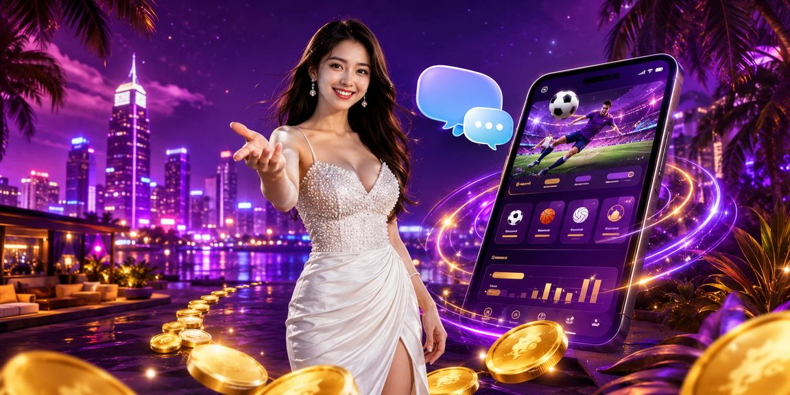 Cảnh phố đêm Hồ Chí Minh với biển đèn neon cá cược thể thao sôi động